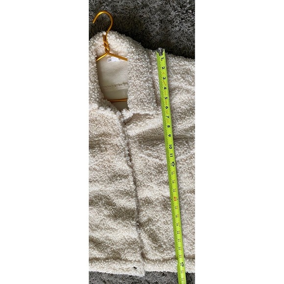 GOOD AMERICAN OVERSIZED FLEECE TRUCKER JACKET Women's Size 1/2 - Picture 13 of 14